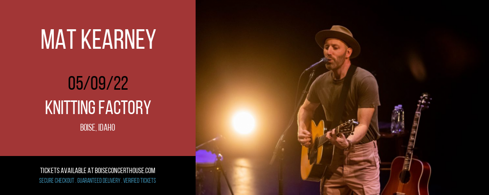 Mat Kearney at Knitting Factory tickets Mat Kearney at Knitting Factory
