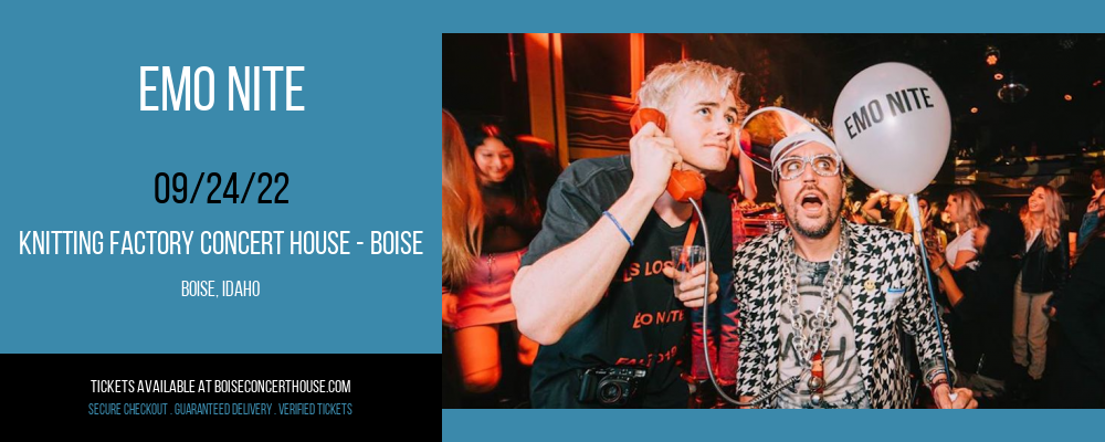 Emo Nite at Knitting Factory tickets Emo Nite at Knitting Factory