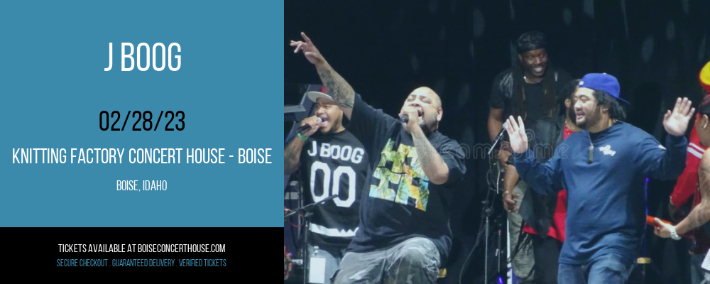 J Boog at Knitting Factory tickets J Boog at Knitting Factory