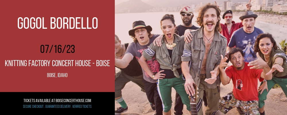 Gogol Bordello at Knitting Factory tickets Gogol Bordello at Knitting Factory