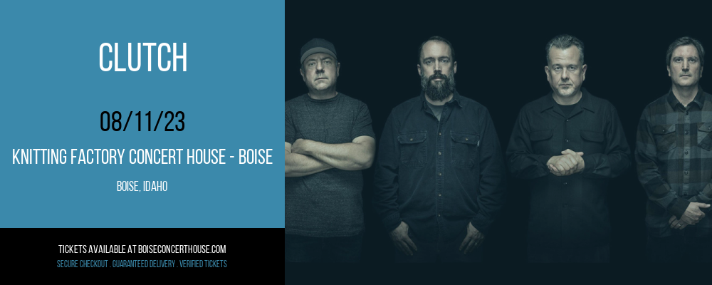 Clutch at Knitting Factory tickets Clutch at Knitting Factory