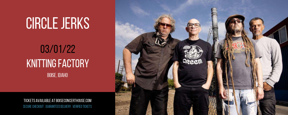 Circle Jerks at Knitting Factory tickets Circle Jerks at Knitting Factory