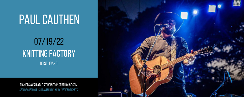 Paul Cauthen at Knitting Factory tickets Paul Cauthen at Knitting Factory