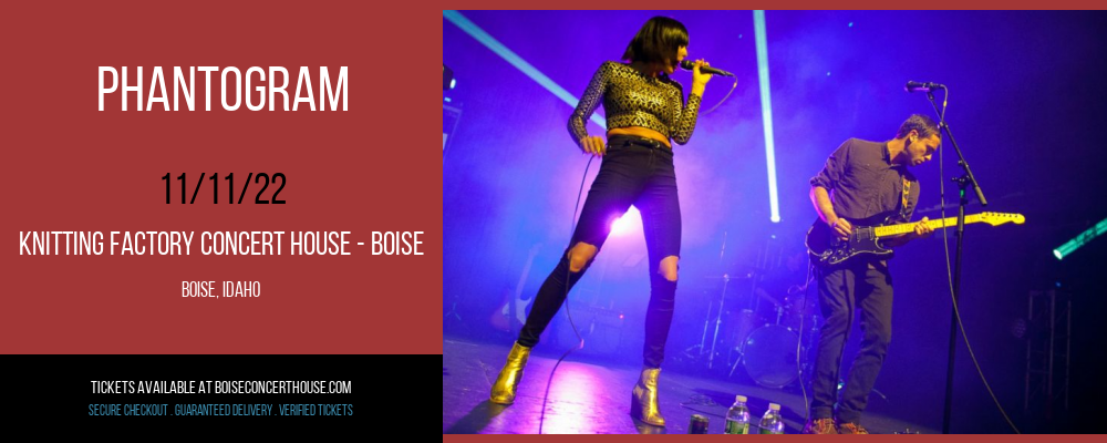 Phantogram at Knitting Factory tickets Phantogram at Knitting Factory