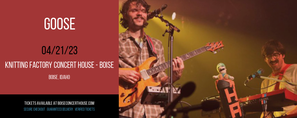Goose at Knitting Factory tickets Goose at Knitting Factory