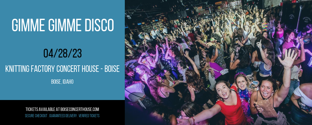 Gimme Gimme Disco at Knitting Factory tickets Gimme Gimme Disco at Knitting Factory