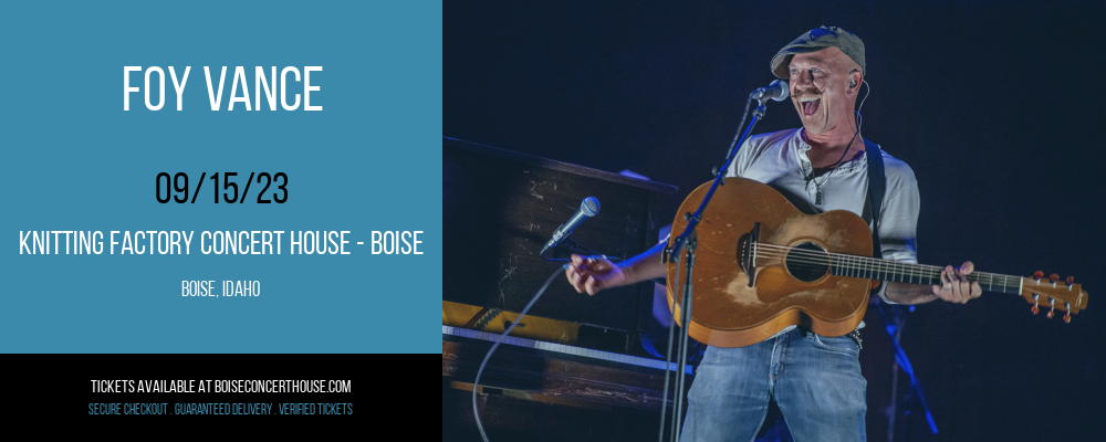 Foy Vance at Knitting Factory tickets Foy Vance at Knitting Factory