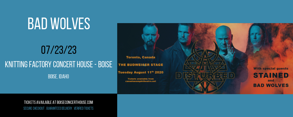 Bad Wolves at Knitting Factory tickets Bad Wolves at Knitting Factory