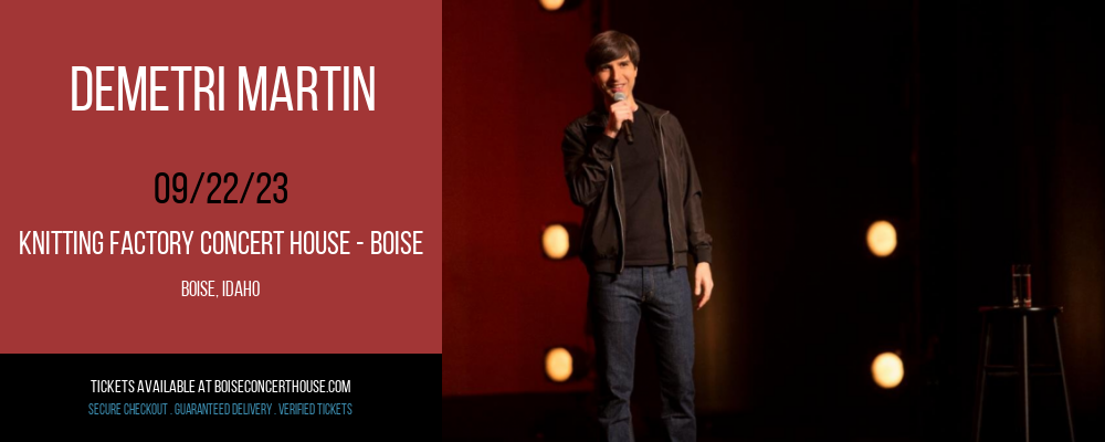 Demetri Martin at Knitting Factory Concert House