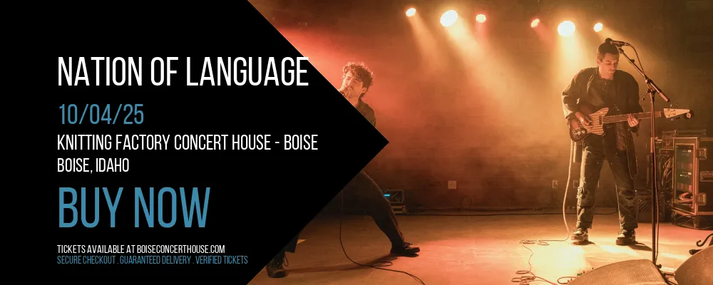 Nation of Language at Knitting Factory Concert House